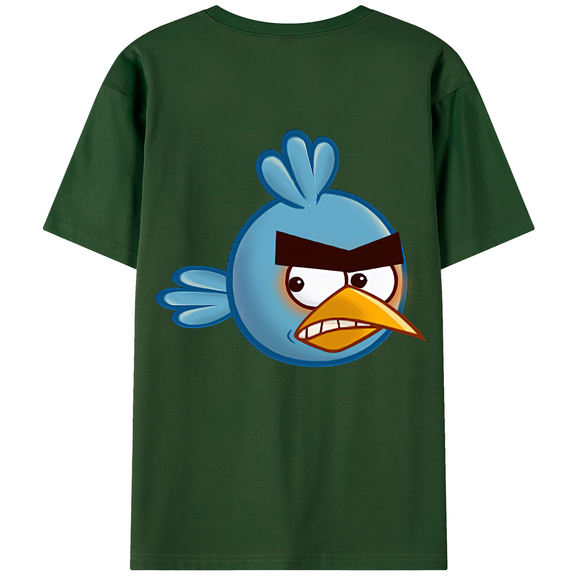 （画像用） Angry Birds アングリーバード 綿100％半袖Tシャツ（背面プリント）